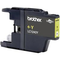 BROTHER LC121Y gele inktcartridge (geschatte levensduur: maximaal 600 pagina's volgens ISO/IEC 24711),Standaard,Geel