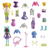 Polly Pocket Speelset, modepakket, magisch zeemeermin, verrassingselement, bevat twee poppen en 25 modestukken voor meisjes vanaf 4 jaar