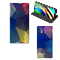 Motorola Moto G9 Plus Stand Case Polygon Dark