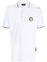 Plein Sport polo à patch logo - Blanc