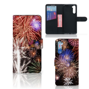 OnePlus Nord Wallet Case met Pasjes Vuurwerk