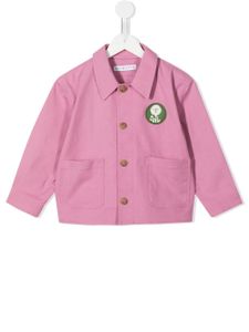 Rejina Pyo veste Riley en jean à patch logo - Rose