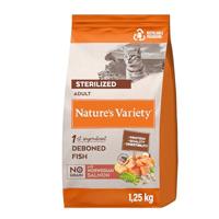 Nature's Variety Selected - Droogvoer voor volwassen katten gesteriliseerd – zonder granen – met Noorse zalm zonder randen – 1,25 kg