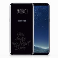 Samsung Galaxy S8 Plus Siliconen hoesje met naam Heart Smile - thumbnail