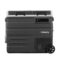 Steamy-E Dual Zone 65 Roller, Elektrische Compressor Koelbox met wielen, 57 Liter, 12V/230V, voor vriezen en koelen van -20 tot +20, ideaal voor op de camping