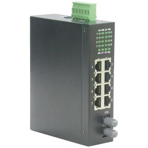 ROLINE Industrial Switch, 7x RJ-45, 1x ST, unmanaged