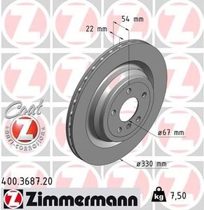 Remschijf Coat Z 400368720