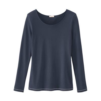 Shirt met lange mouw, natuurwit 38