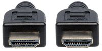 Manhattan 353939 HDMI-kabel HDMI Aansluitkabel HDMI-A-stekker, HDMI-A-stekker 2.00 m Zwart 4K UHD, UL gecertificeerd - thumbnail