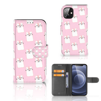 Apple iPhone 12 Mini Telefoonhoesje met Pasjes Sleeping Cats