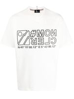 Moncler Grenoble t-shirt en coton à logo imprimé - Blanc - thumbnail