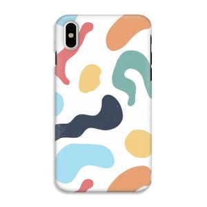 Memphis Shapes Blue: iPhone XS Tough Case