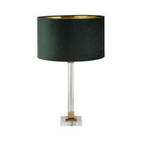 Searchlight Design tafellamp Scarborough goud met groene kap EU67522GR - thumbnail