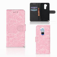 LG G7 Thinq Hoesje White Flowers