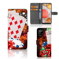 Samsung Galaxy A42 5G Wallet Case met Pasjes Casino - thumbnail