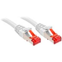 LINDY 47790 RJ45 Netwerkkabel, patchkabel CAT 6 S/FTP 0.30 m Wit 1 stuk(s) - thumbnail