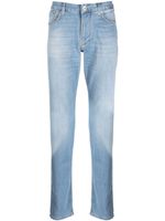 Emporio Armani jean droit à effet délavé - Bleu