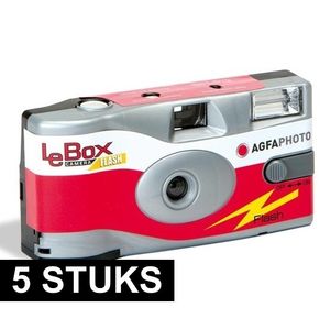 5x wegwerp cameras met flitser