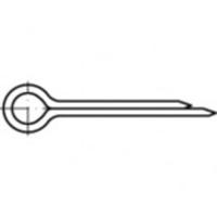 TOOLCRAFT ISO 1234 1.4300/A2 splitpennen, afmeting: 1,6 x 12 (1000 stuks) 12 mm 1000 stuk(s)