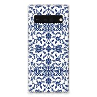 Google Pixel 6 Pro TPU Case Flower Blue - thumbnail