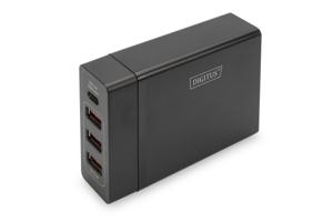 Digitus DA-10195 USB-oplader 72 W Thuis Uitgangsstroom (max.) 10200 mA Aantal uitgangen: 4 x USB-C, USB-A USB Power Delivery (USB-PD)