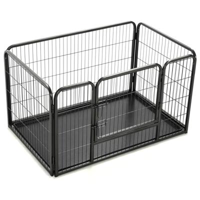 vidaXL Puppyren 123x77,5x74,5 cm staal vidaXL Puppyren 123x77,5x74,5 cm staal
