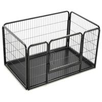 vidaXL Puppyren 123x77,5x74,5 cm staal