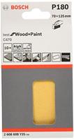 Bosch 2608608y19 Pack 10 schijven schuurmiddel C470 70 x 125 mm 180 beige