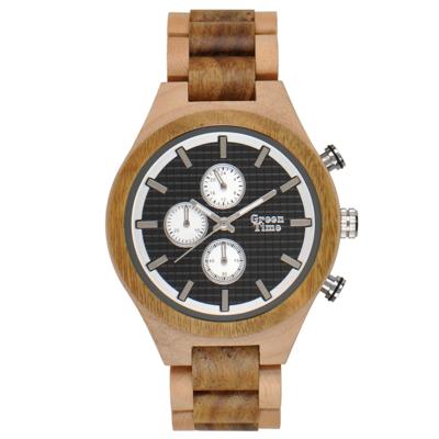 GreenTime ZW101B Houten Horloge 46mm