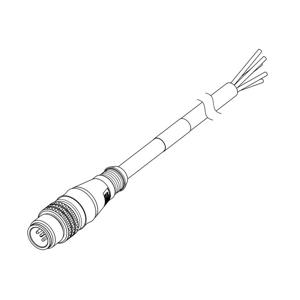 Molex 1200060241 Sensor/actuator connector, geassembleerd Aantal polen: 3 Stekker 5.00 m 1 stuk(s)