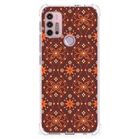 Motorola Moto G30 | G20 | G10 Doorzichtige Silicone Hoesje Batik Brown