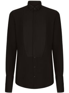 Dolce & Gabbana chemise de smoking en coton - Noir