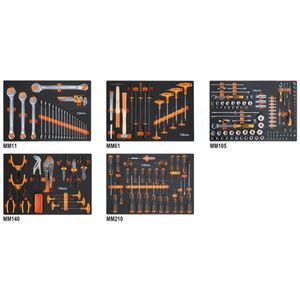 Beta 5945VU/M Assortiment van 231 gereedschappen in EVA foam inlegbakken - 059451001 - 059451001