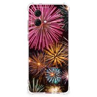 Motorola Moto G84 Anti Shock Bumper Case Vuurwerk - thumbnail