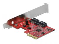 DeLOCK 2 port SATA PCI Express Card with RAID 1 raid-kaart - thumbnail