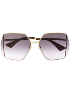 Gucci Eyewear lunettes de soleil à monture oversize - Noir