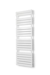 Vipera Vulcan dubbele handdoekradiator 60 x 183,5 cm elektrische verwarming hoogglans wit zij- en middenaansluiting 1.975W, weerstand inbegrepen