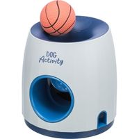 Trixie dog activity strategiespel ball&treat wit / blauw 17x17x18 cm