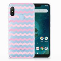 Xiaomi Mi A2 Lite TPU bumper Waves Roze