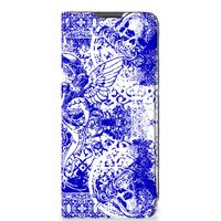 Mobiel BookCase OnePlus 10 Pro Angel Skull Blauw