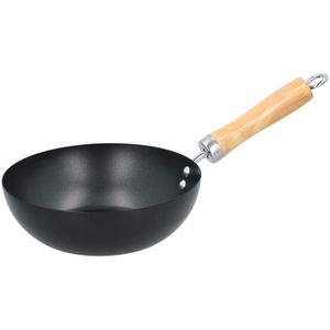 Wok pan houten handvat 20 cm   -