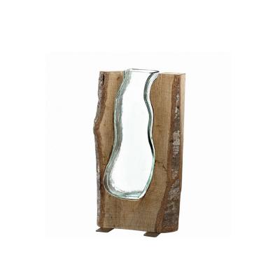 Leonardo Casolare Vaas met hout 36 cm