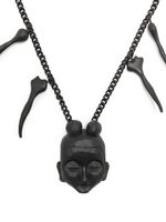 Yohji Yamamoto collier à pendentif Bodhisativa - Noir