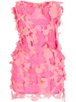 Blumarine robe-bustier à fleurs appliquées - Rose