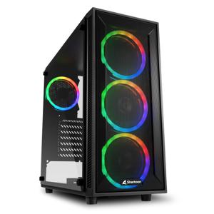 Sharkoon TG4M RGB tower behuizing 2x USB-A | RGB | Tempered Glass