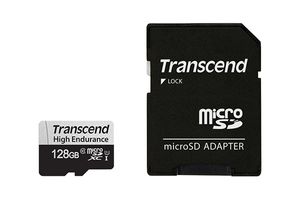 Transcend High Endurance 350V microSDXC-kaart 128 GB Class 10, UHS-I Incl. SD-adapter