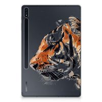 Tablethoes Samsung Galaxy Tab S7 Plus | S8 Plus Watercolor Tiger - thumbnail