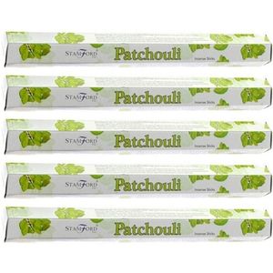 5x Pakje Stamford wierook stokjes patchouli geur