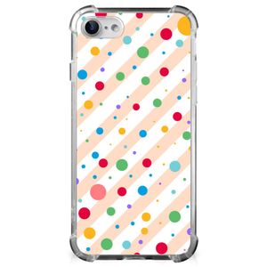 iPhone SE 2022/2020 | iPhone 8/7 Doorzichtige Silicone Hoesje Dots