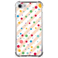 iPhone SE 2022/2020 | iPhone 8/7 Doorzichtige Silicone Hoesje Dots - thumbnail